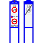 Entrée Zone 30 combiné type 2